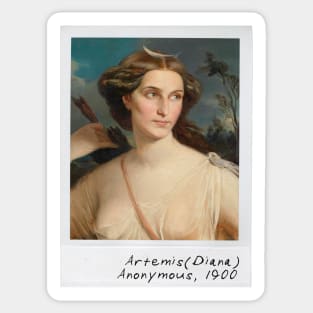 artemis, goddess of the hunt Sticker